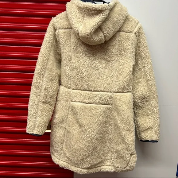L.L. Bean Cream Sherpa Coat - Picture 2 of 5